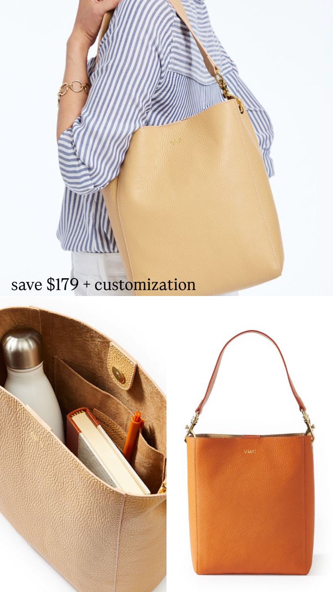 Italian Leather Bucket bag tote on MAJOR sale & it’s customizable !

#LTKWorkwear #LTKItBag #LTKSpringSale