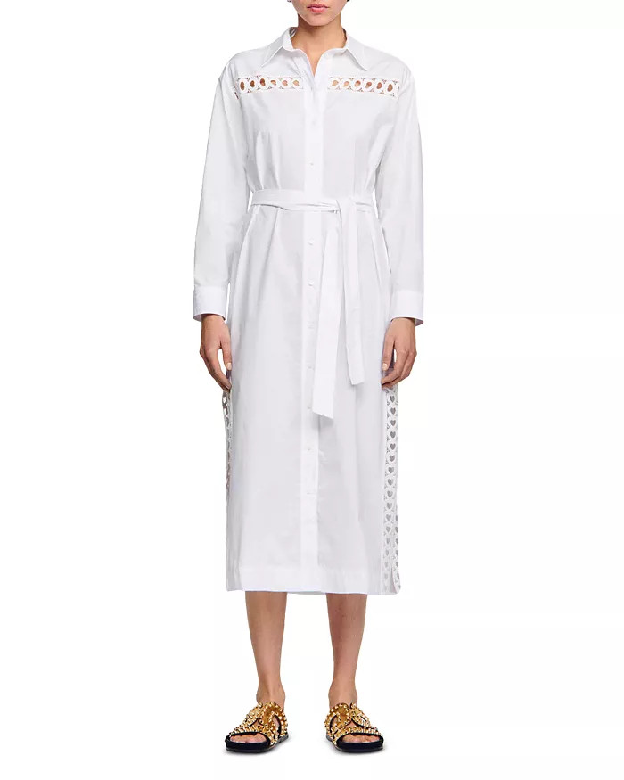 Eyelet Midi Shirt Dress | Bloomingdale's (US)
