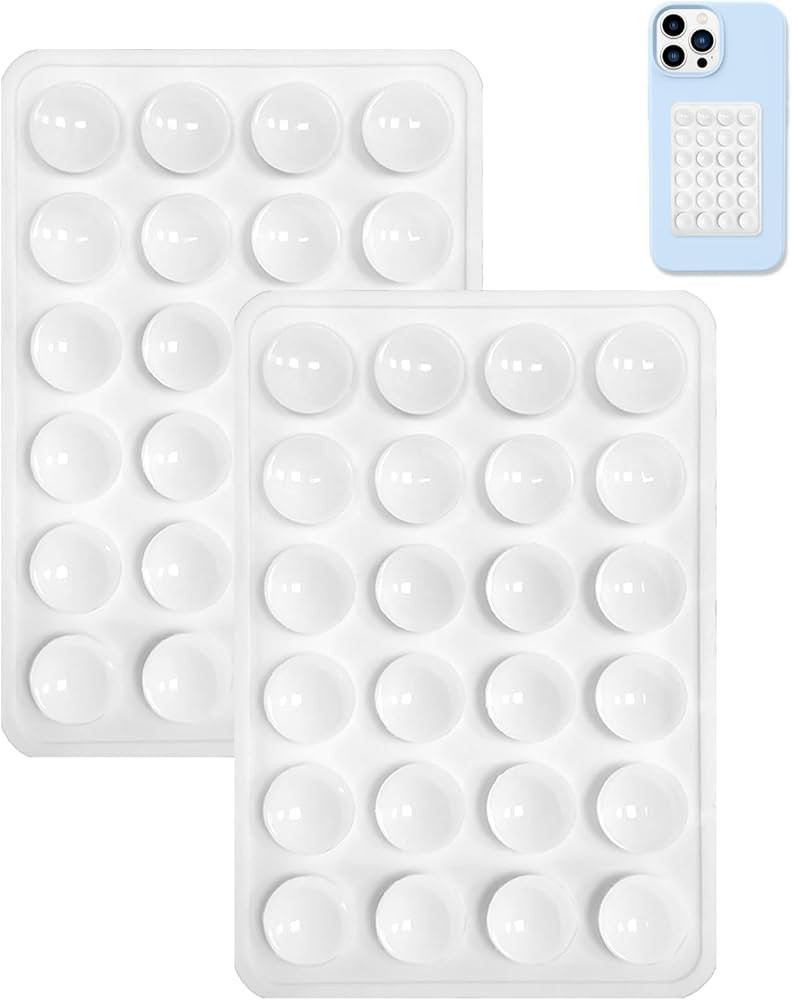 2PCS Silicone Suction Phone Case Mount,Non Slip Suction Cup Phone Mount,Hands-Free Phone Accessor... | Amazon (US)