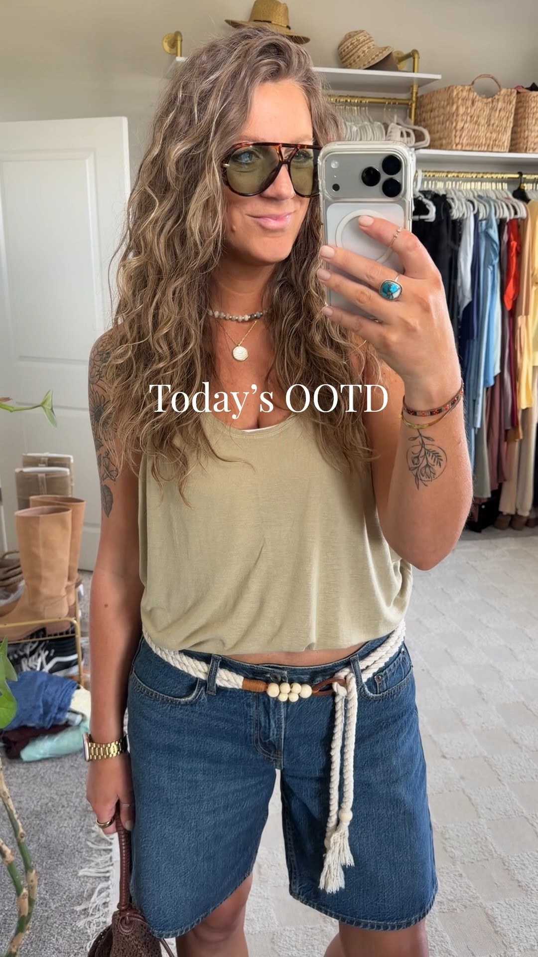 OOTD as a tall mom on summer break!
✨medium tank, large bralette (on sale!) 30 shorts (on sale!) 11 wide sandals

#LTKTall #LTKxAbercrombie #LTKootd
