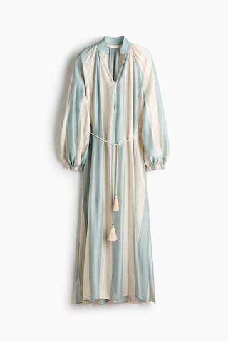 H & M - Oversized Tie-Belt Dress - Beige | H&M (US + CA)