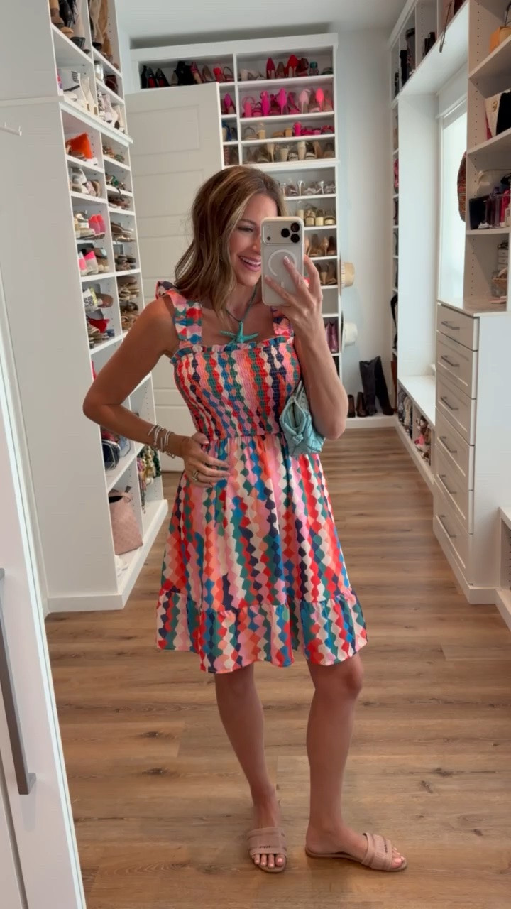 In a small dress, necklace, sandals, bag and accessories - fits tts.

#LTKootd #LTKgrwm #LTKSeasonal