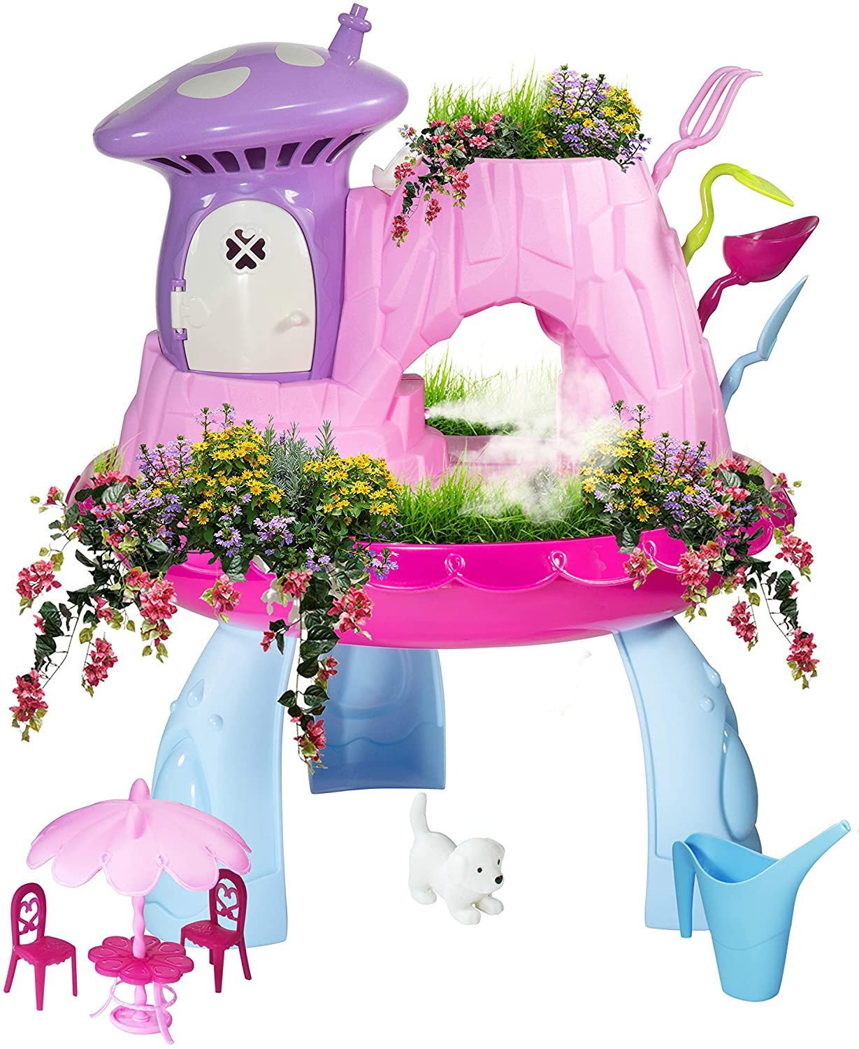 Greenbo Fairy Garden Kits for Girls and Boys Kids Gardening Set with Cool Mist Spraying Function ... | Amazon (US)