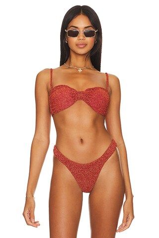 Nookie Dynasty Bandeau Bikini Top in Red from Revolve.com | Revolve Clothing (Global)