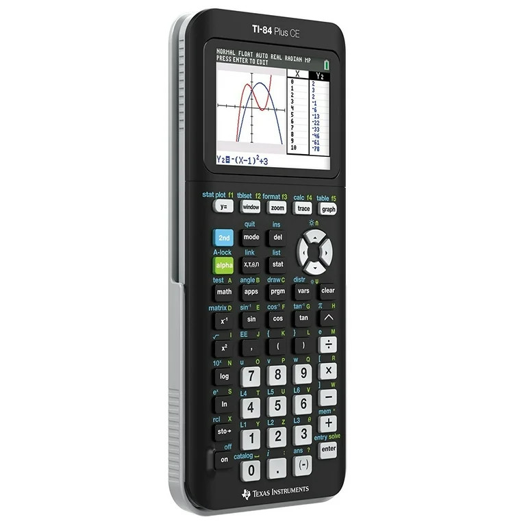 Texas Instruments TI-84 Plus CE Graphing Calculator, Matte Black - Walmart.com | Walmart (US)