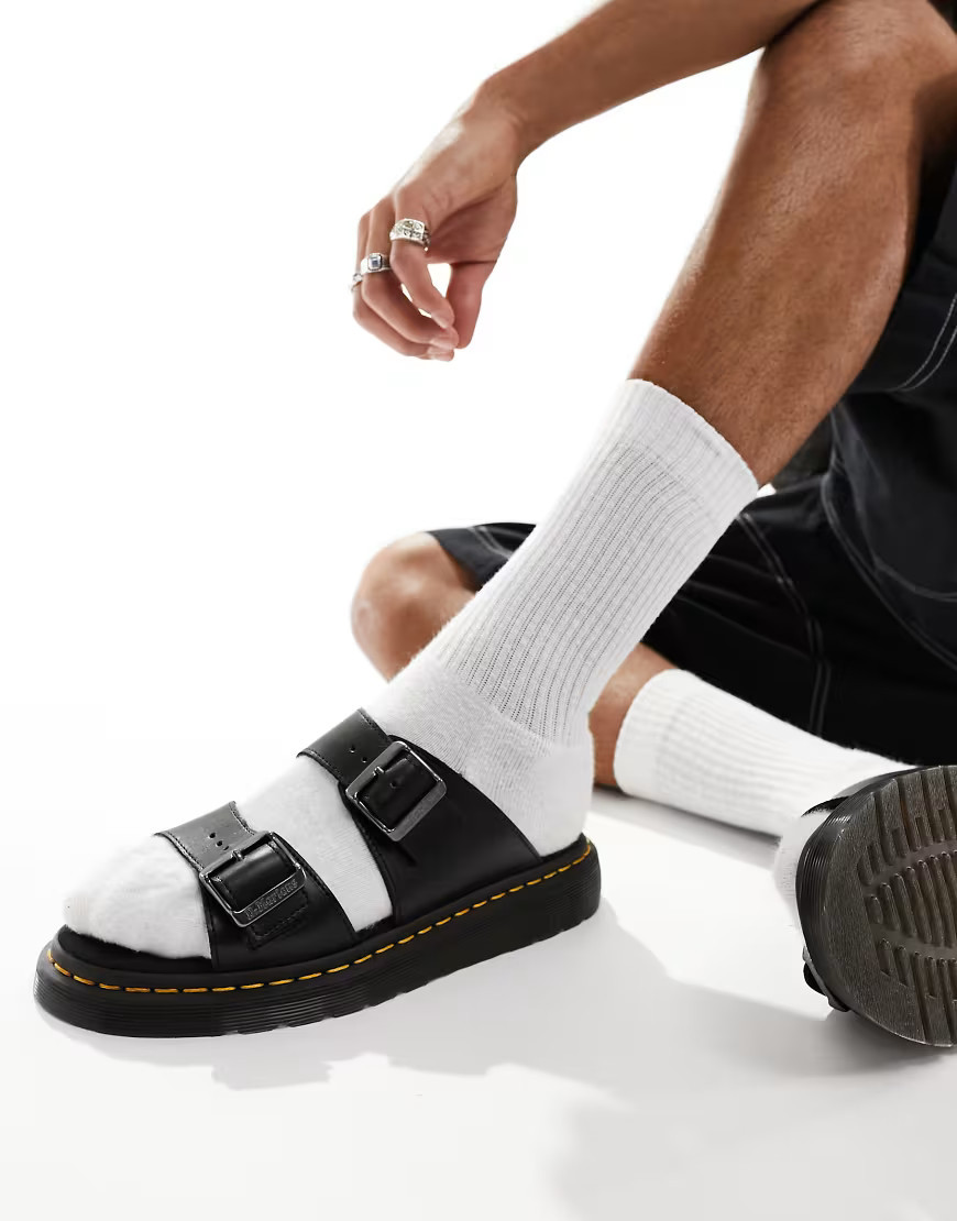 Dr Martens unisex Josef sandals in black | ASOS (Global)