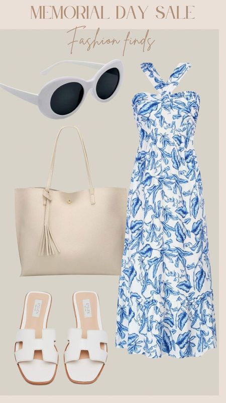 Memorial day weekend sale! Fashion finds. Summer finds. Summer dress. Maxi dress. Sandals. Sunglasses. Vacation outfit. Resort wear  

#LTKFindsUnder50 #LTKTravel #LTKStyleTip