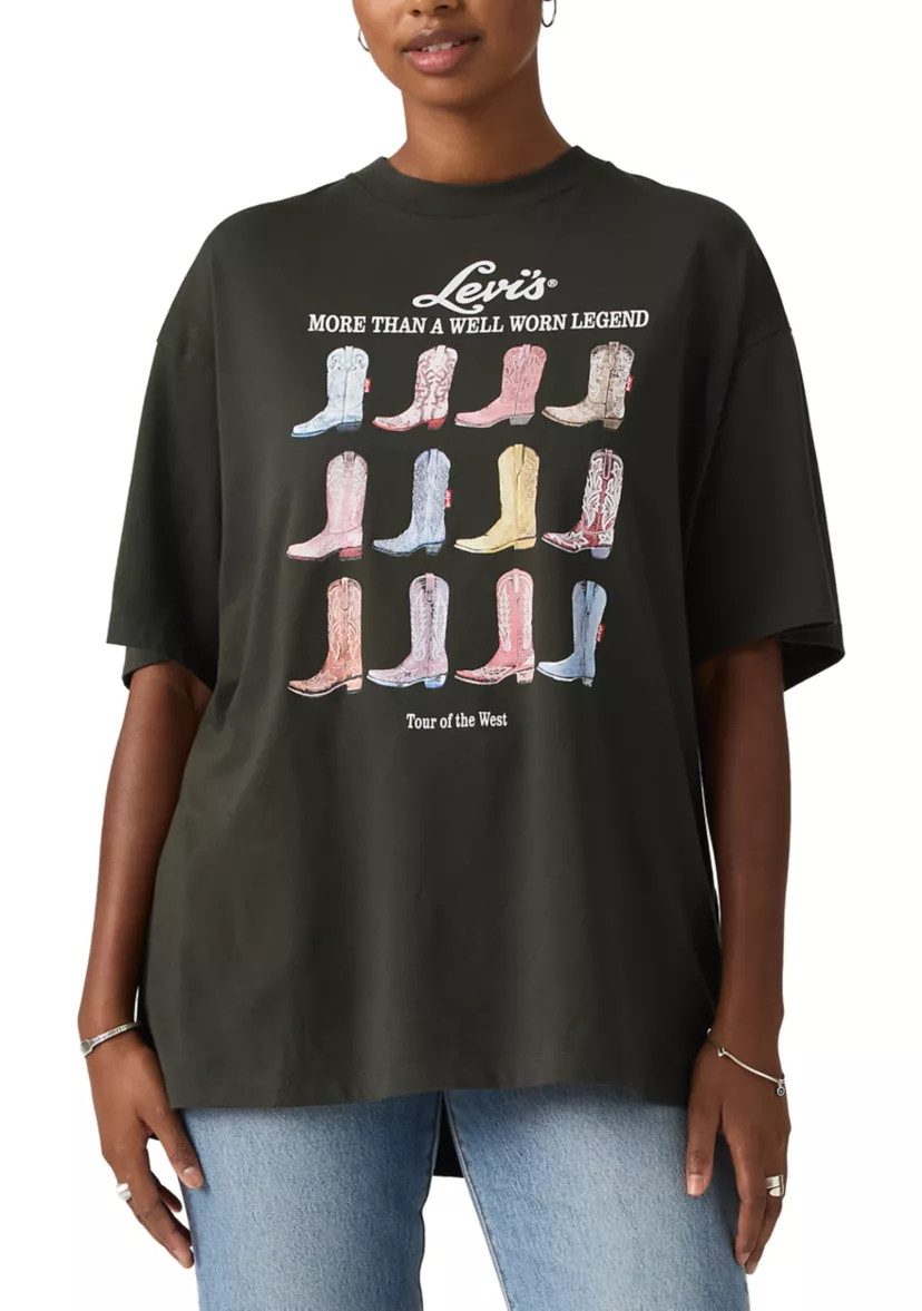 All The Boots Graphic Print T-Shirt | Belk