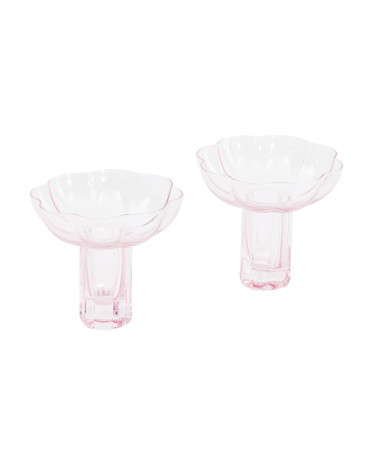 2pc Coupe Glasses With Thick Stems | TJ Maxx