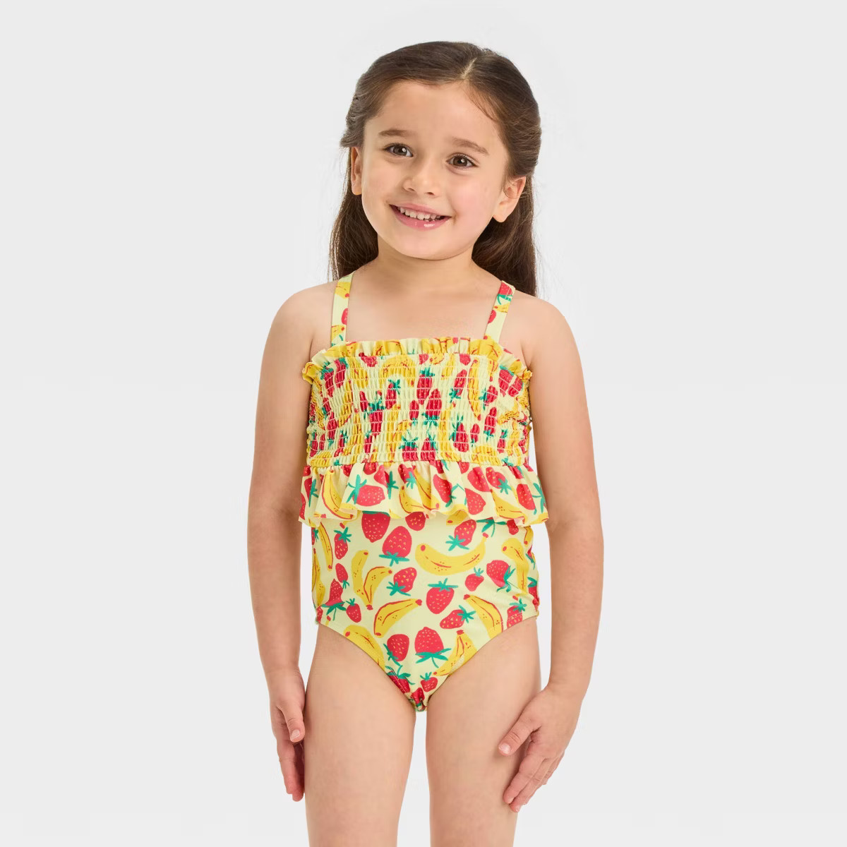 Toddler Girls' Smocked One Piece Swimsuit - Cat & Jack™ | Target