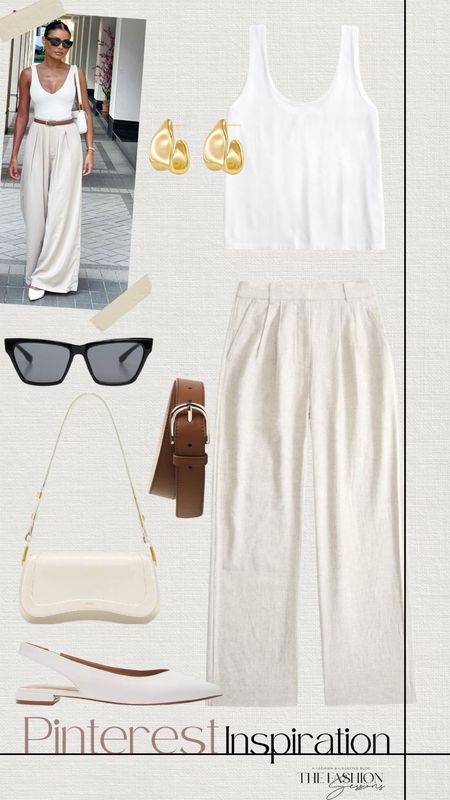 Summer Outfit | White Tank | Linen Pants | Monochromatic | 

#LTKSeasonal #LTKStyleTip #LTKShoeCrush