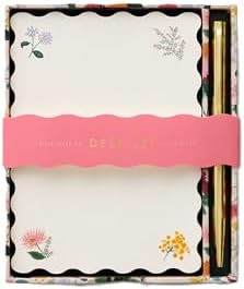 RIFLE PAPER CO. Dahlia Note Writing Set, Take Notes with Style, Everyday Reminders or Special Occ... | Amazon (US)