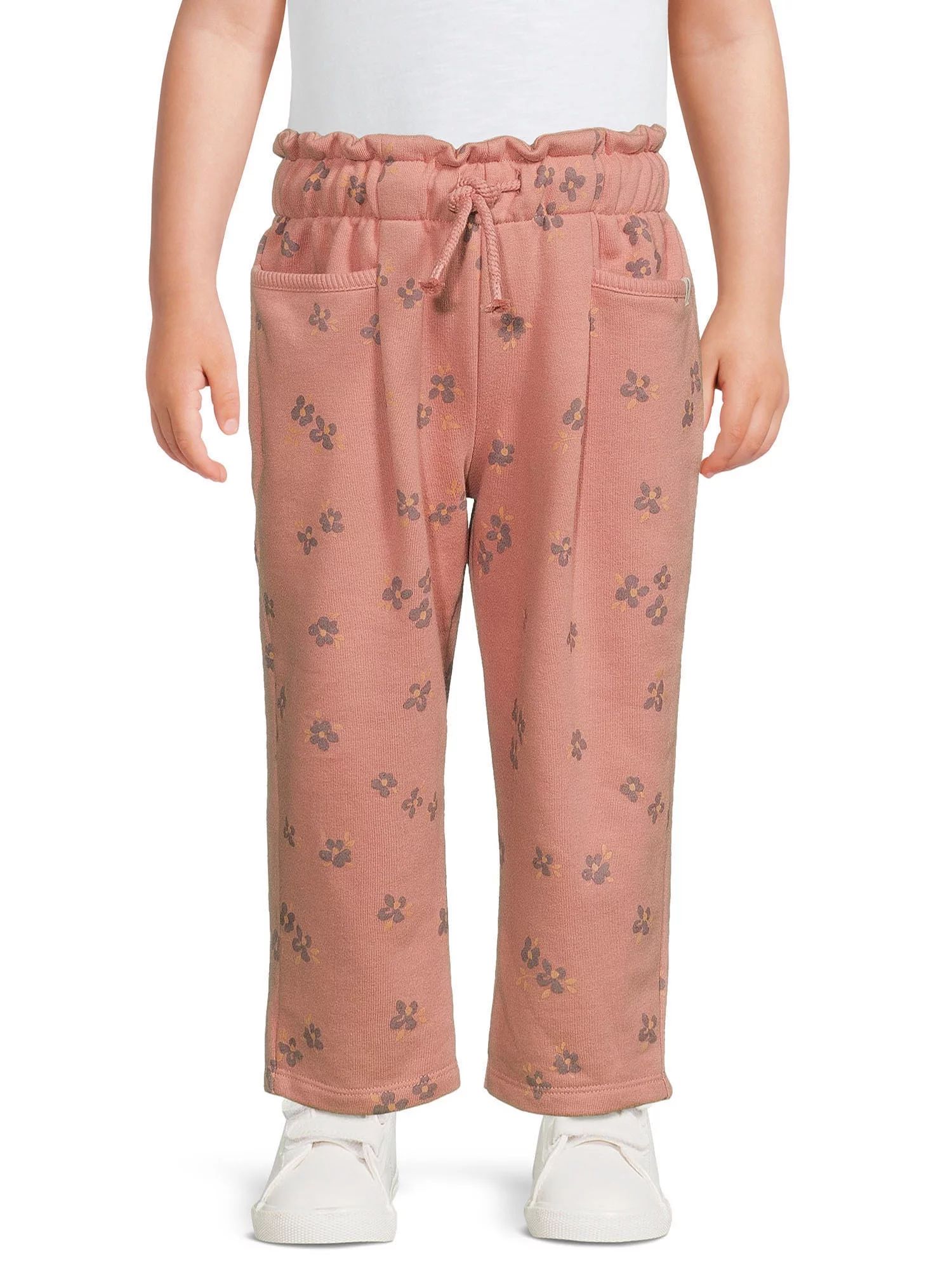easy-peasy Toddler Girl French Terry Paperbag Pant, Sizes 12 Months-5T - Walmart.com | Walmart (US)