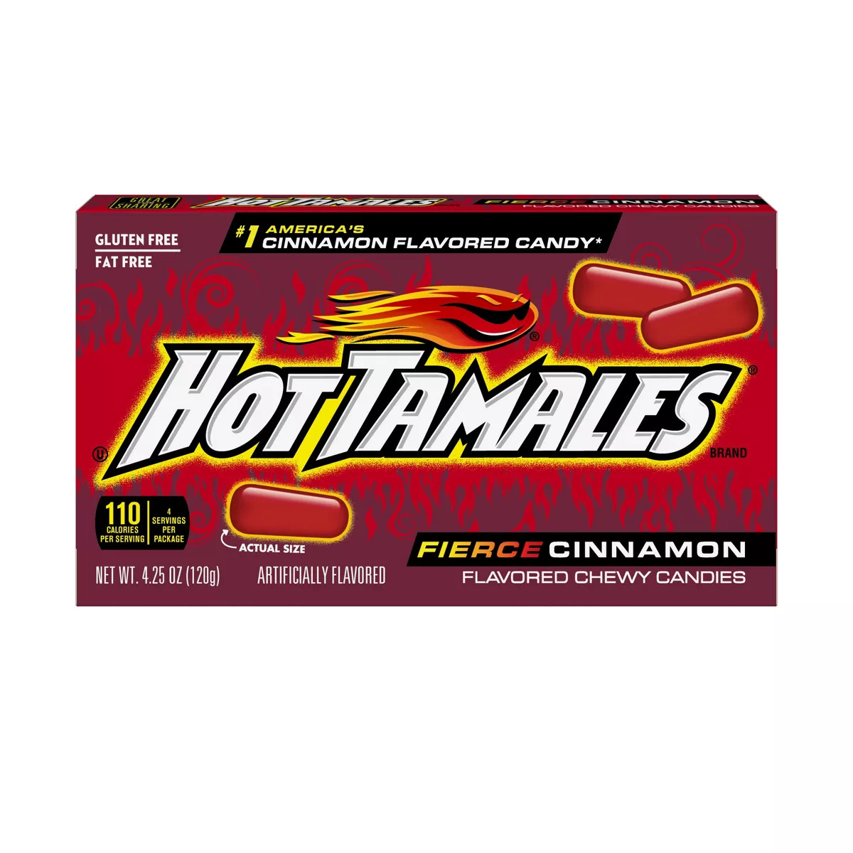 Hot Tamales Fierce Cinnamon Candy - 4.25oz | Target