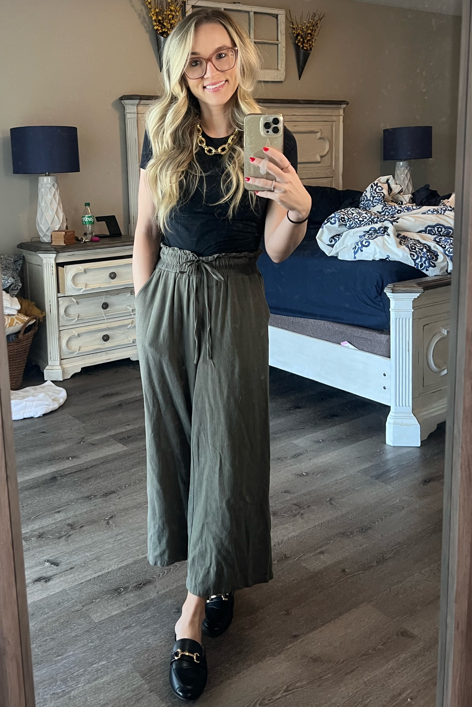 Love these comfy wide leg pants from Amazon! 

I am wearing a small and I do wish they sold them in a XS. 

#LTKstyletip