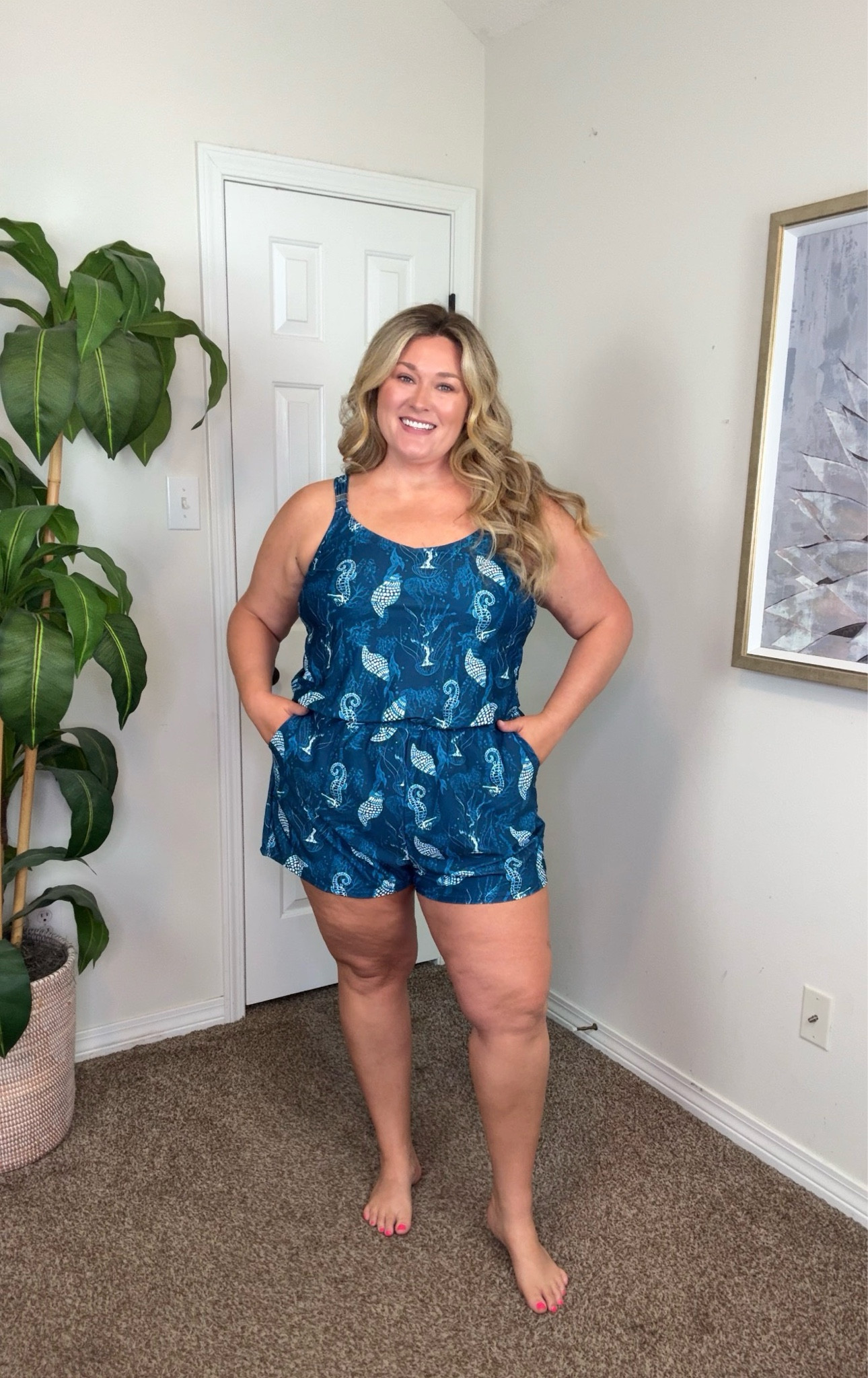 Obsessed with the print of this BloomChic swim romper 😍 I’m wearing a size 14/16.

#LTKSwim #LTKSeasonal #LTKPlusSize