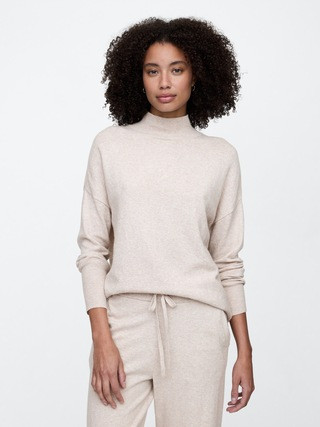 Oversized CashSoft Mockneck Sweater | Gap Factory