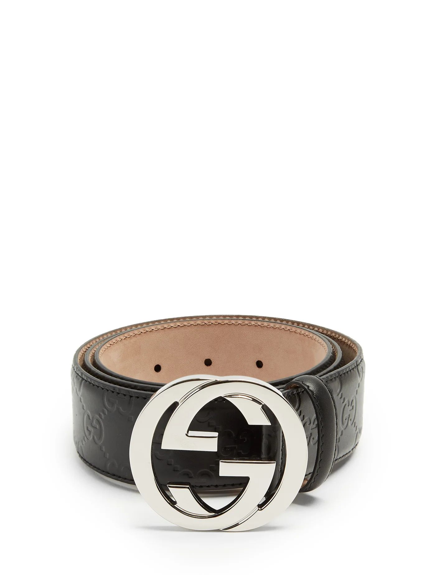 GG-buckle leather belt | Matches (US)