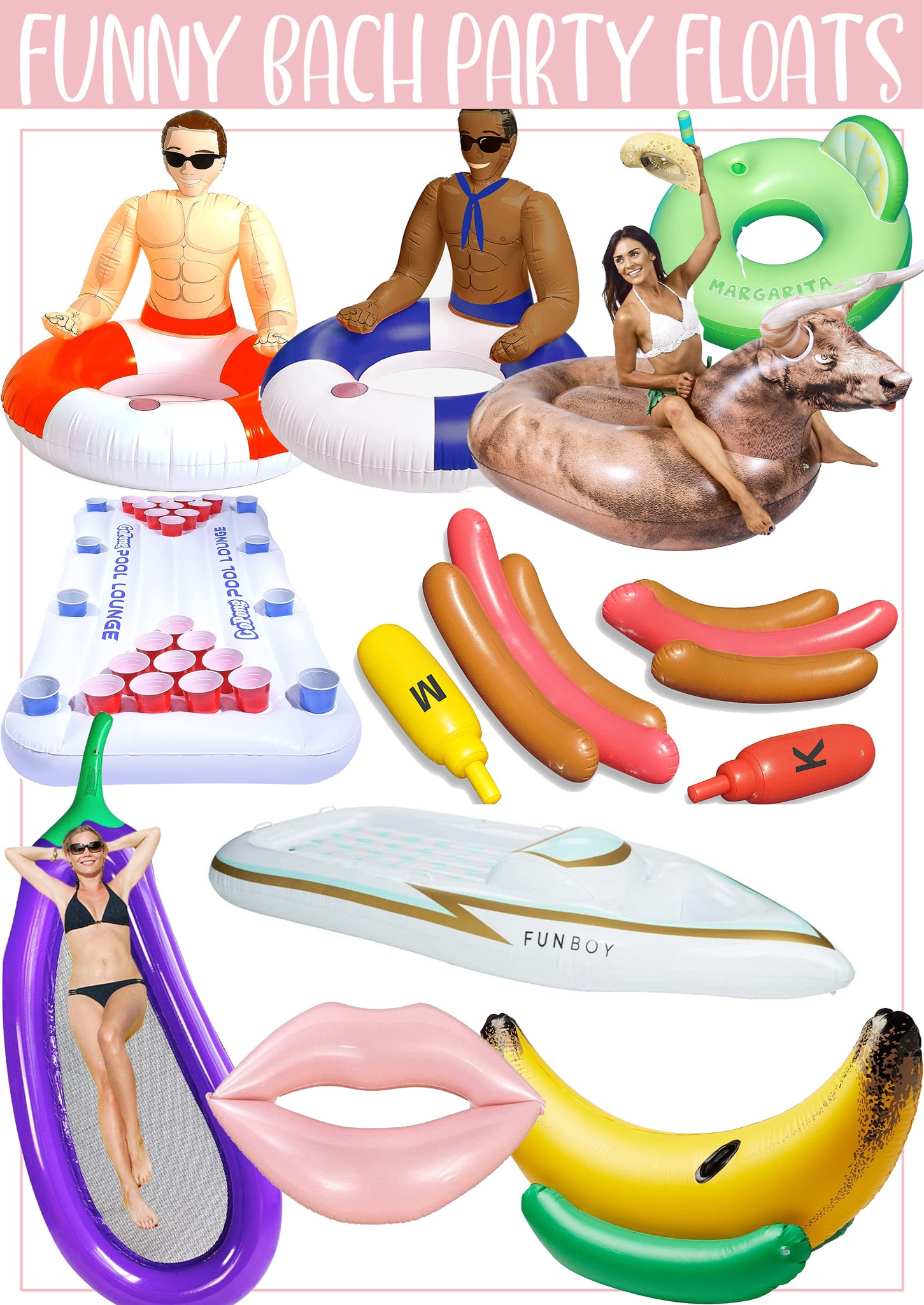 Funny & Unique Bach Party Pool Floats

#LTKwedding #LTKunder50 #LTKtravel