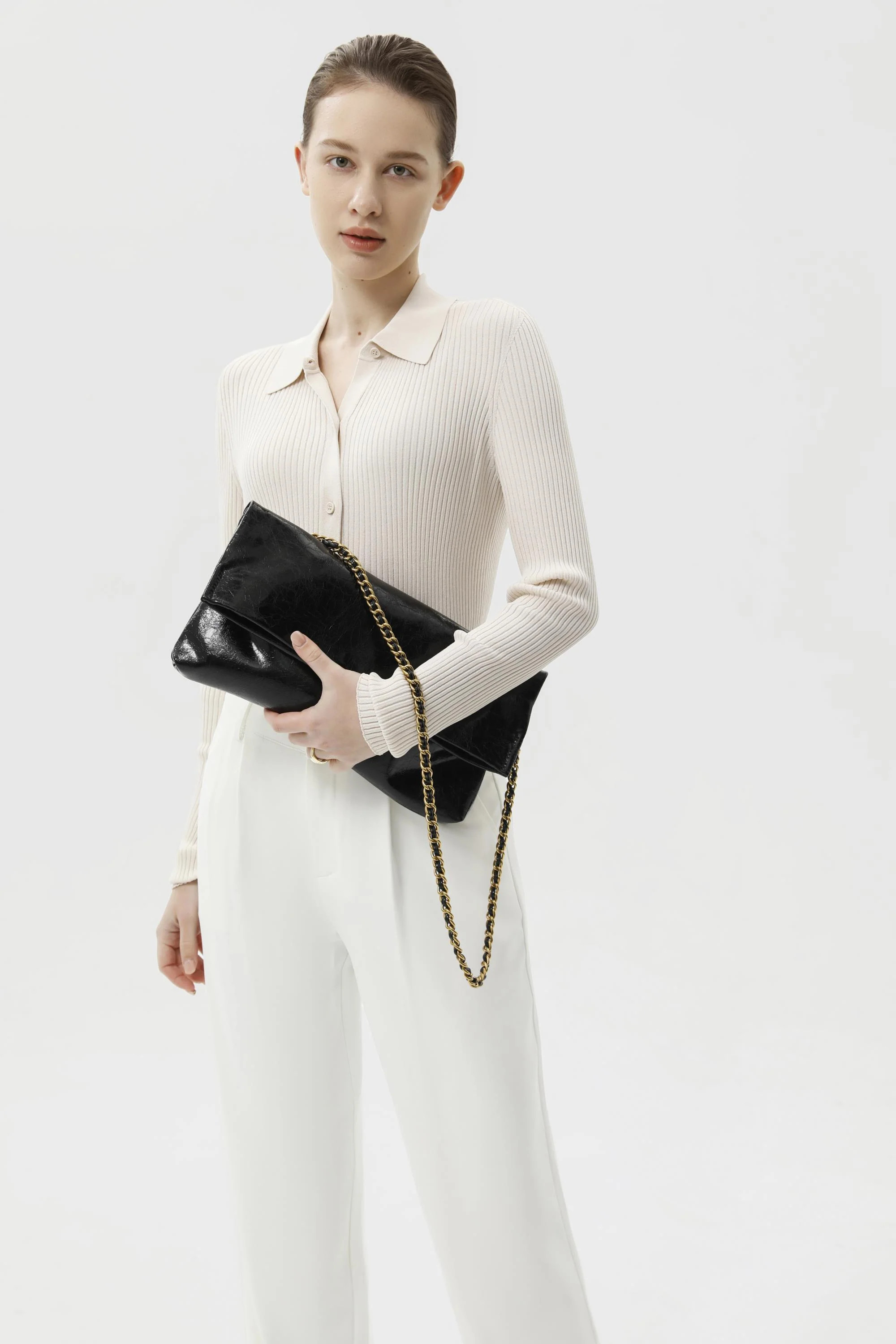 Rei Leather Bag, Black | Bob Ore Blue Collection