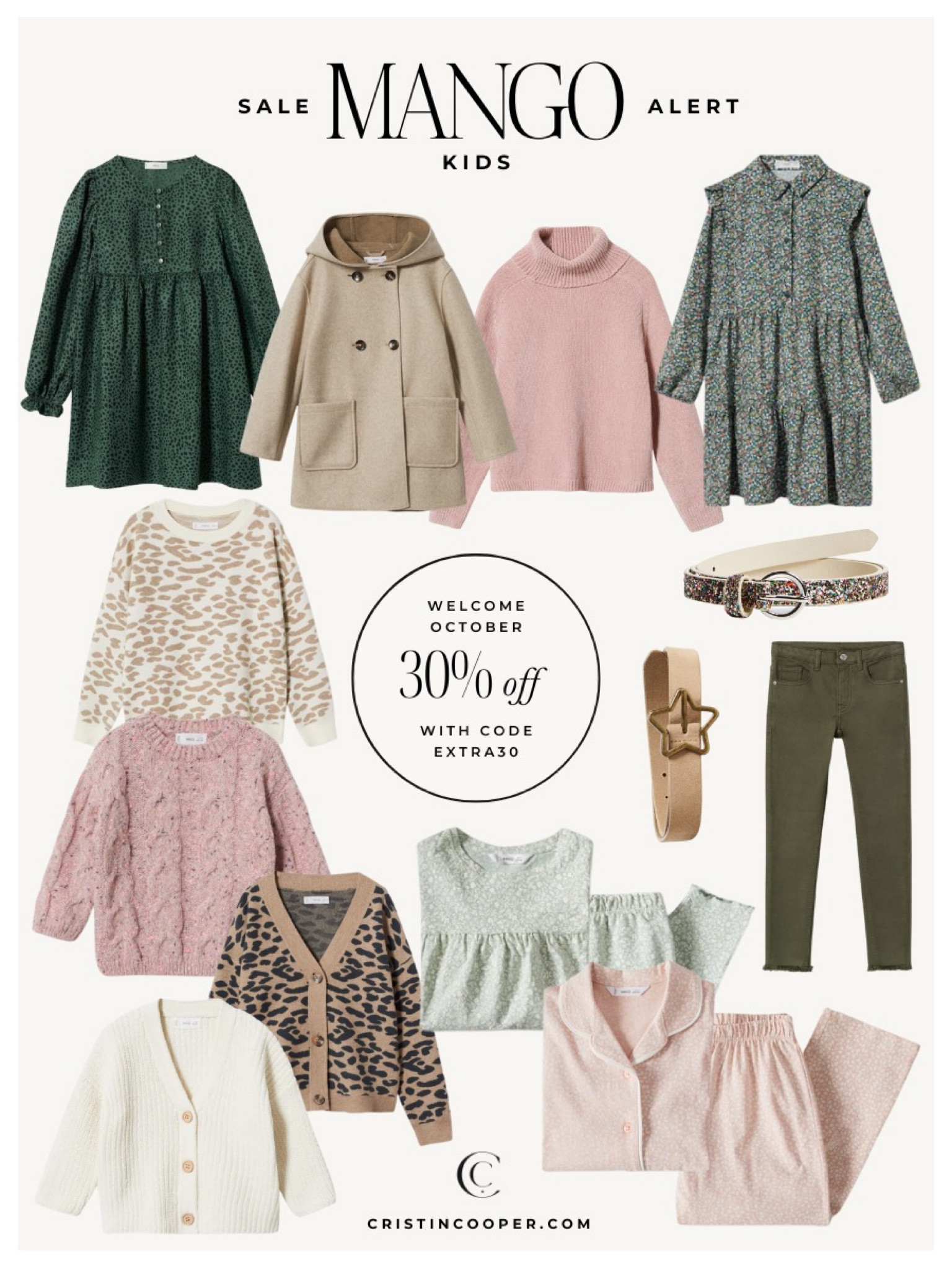 Welcome October Sale at Mango
30% off with code EXTRA30

Cristincooper.Com 

#LTKSeasonal #LTKkids #LTKsalealert