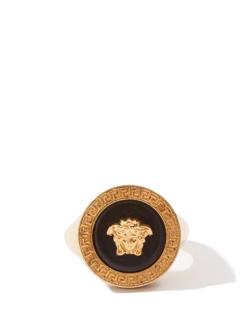 Versace - Medusa-logo Signet Ring - Mens - Gold | Matches (US)