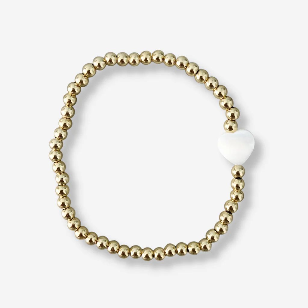 Mother of Pearl Heart Bracelet | Alexandra Gioia