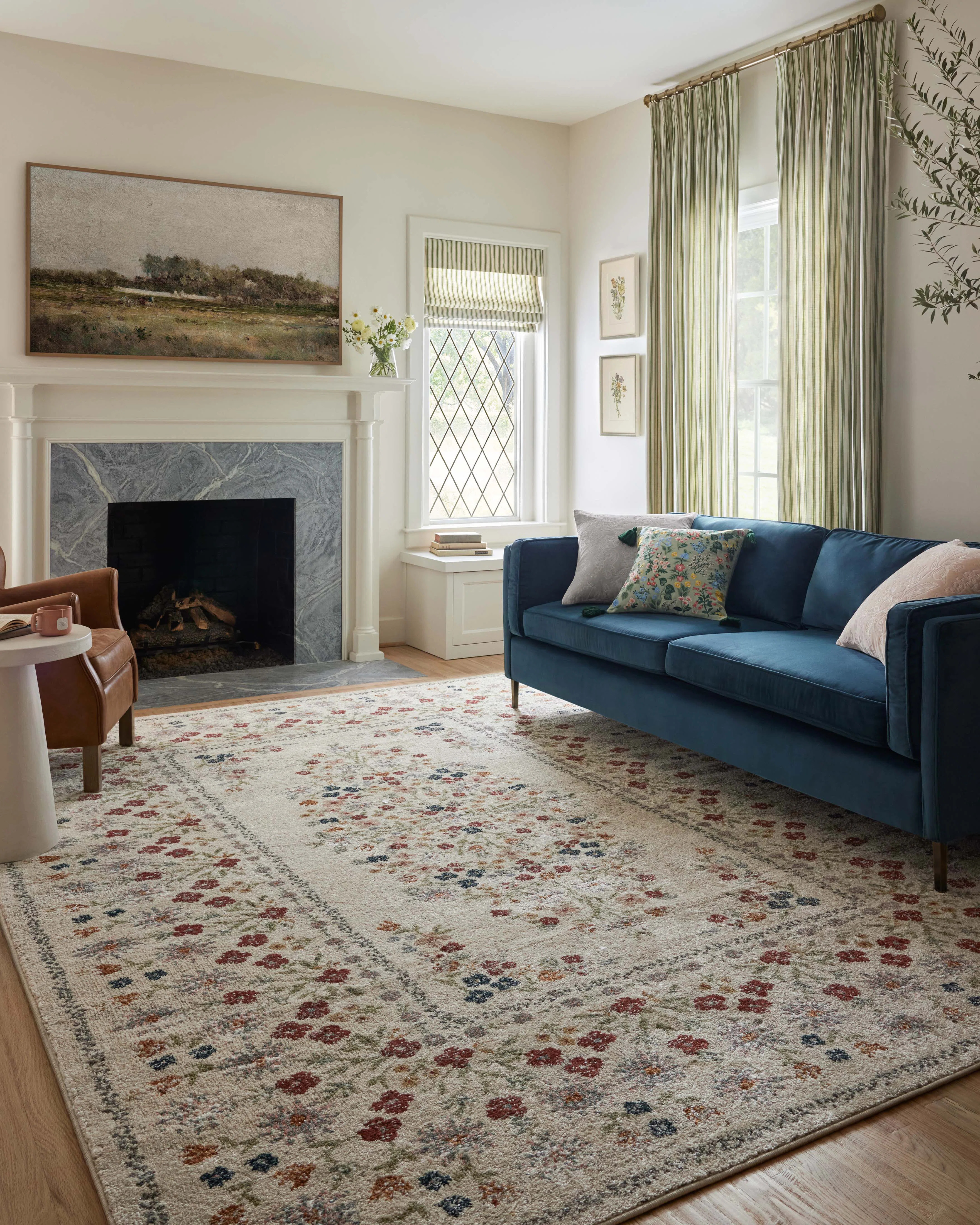 Rifle Paper Co. x Loloi Laurel Linen Area Rug | Wayfair North America