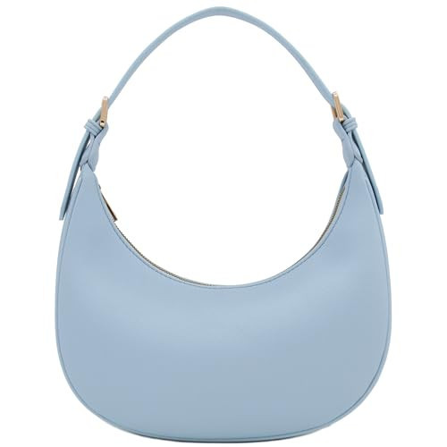 Elegant Crescent Shoulder Bag Underarm Purse (Light Blue) | Amazon (US)