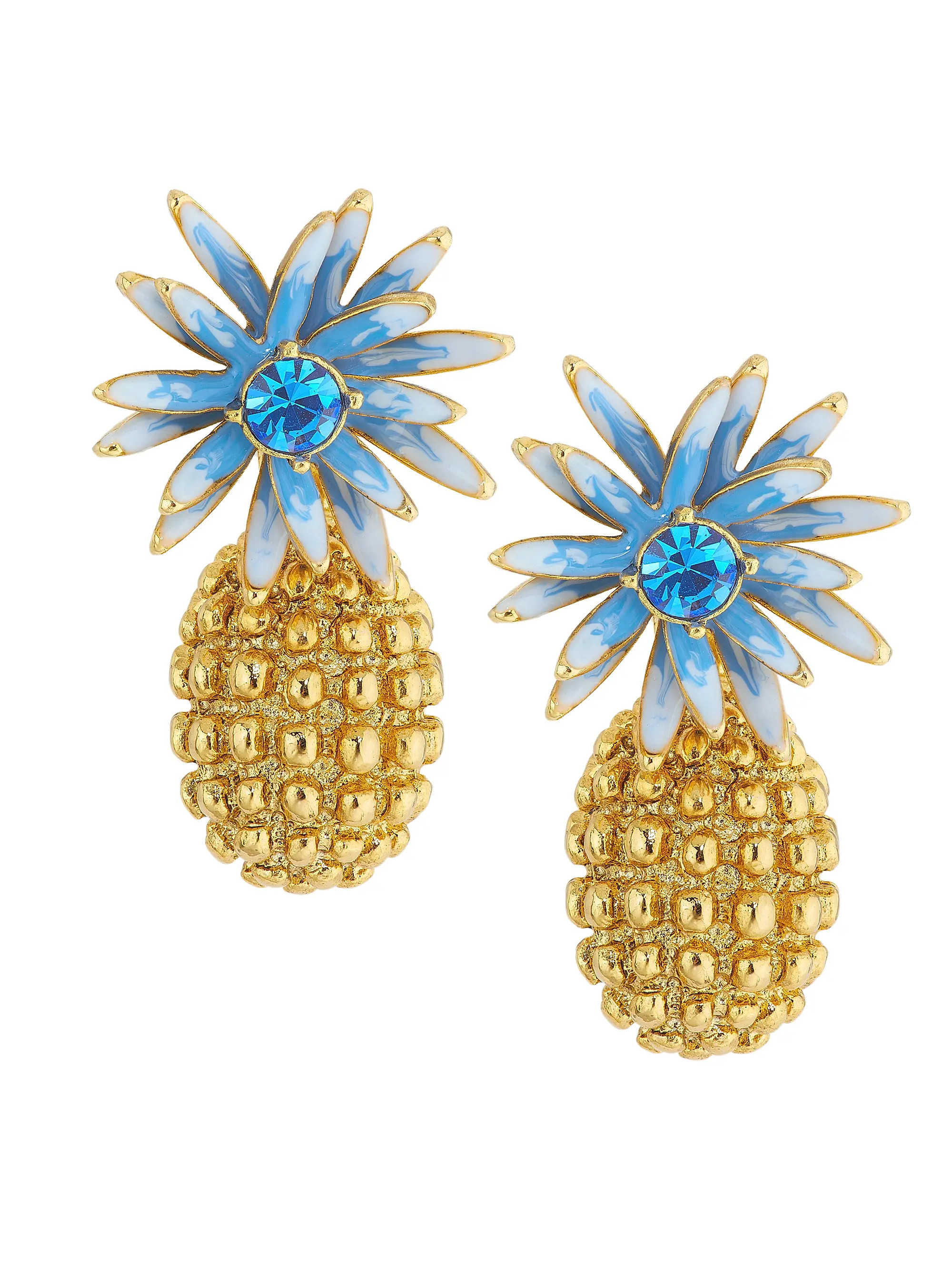 Goldtone, Glass Crystal & Enamel Cactus Ear Jackets | Saks Fifth Avenue