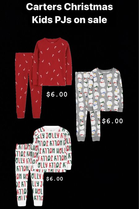 Christmas PJs on sale at Carters 

#LTKCyberWeek #LTKkids #LTKSeasonal