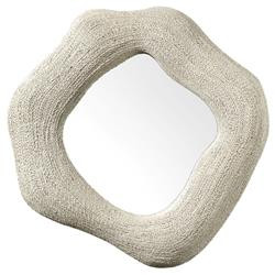 Palecek Jaden Coastal White Lampakanai Rope Round Wall Mounted Mirror - Medium | Kathy Kuo Home