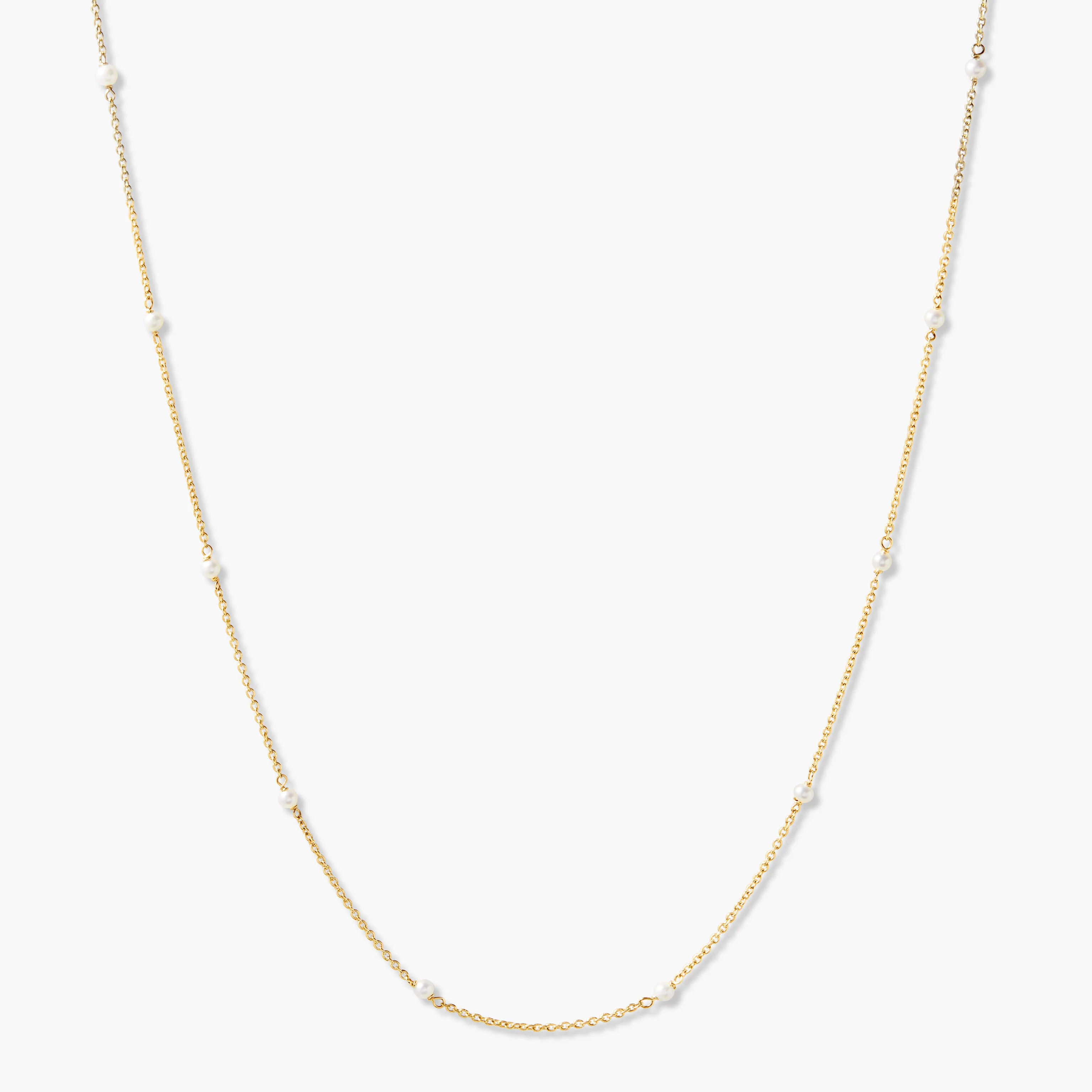 Laurel Pearl 14K Gold Necklace | Brook and York