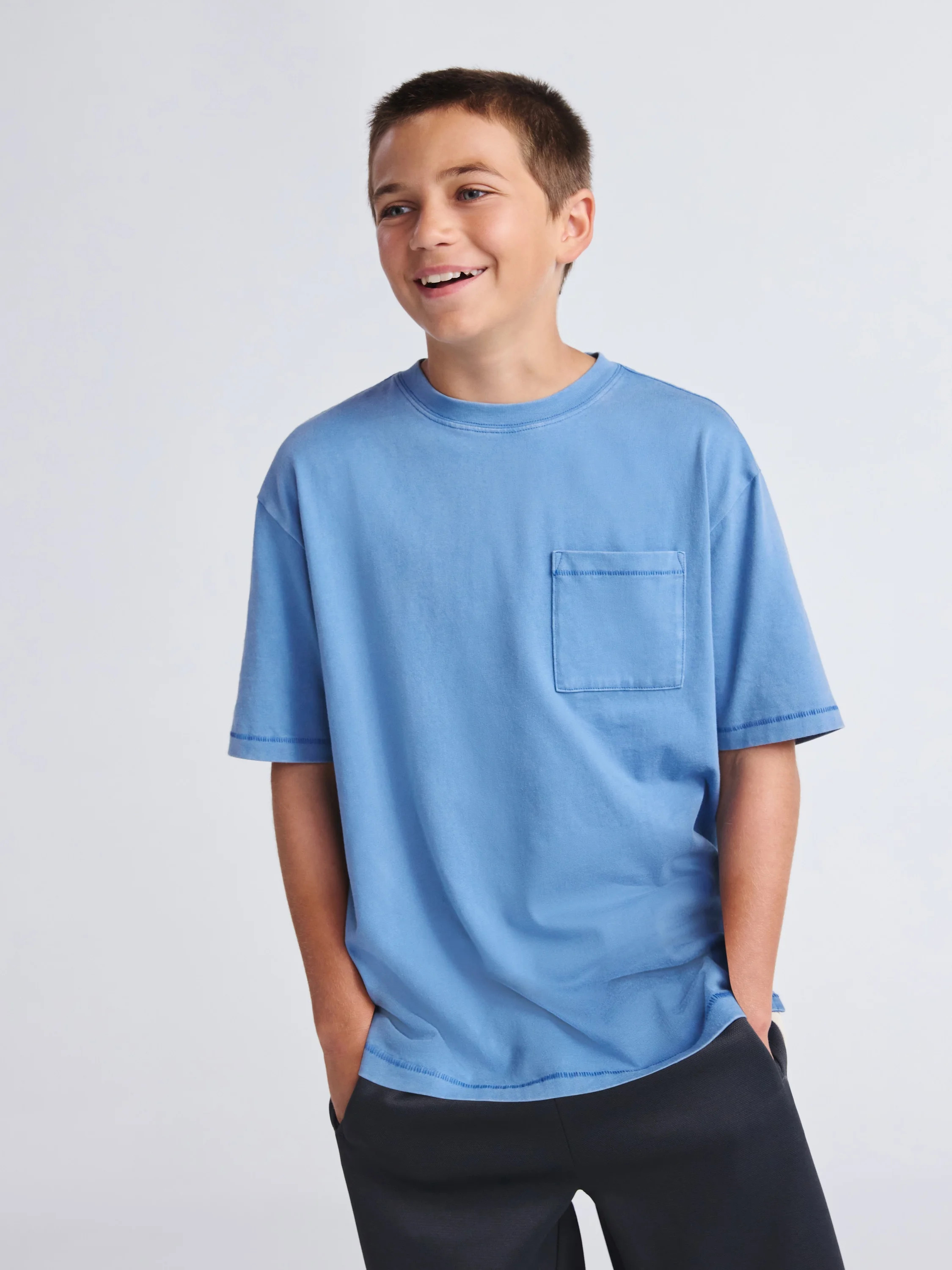 Weekend Academy Boys Pocket T-Shirt with Short Sleeves, Sizes 4-18 | Walmart (US)