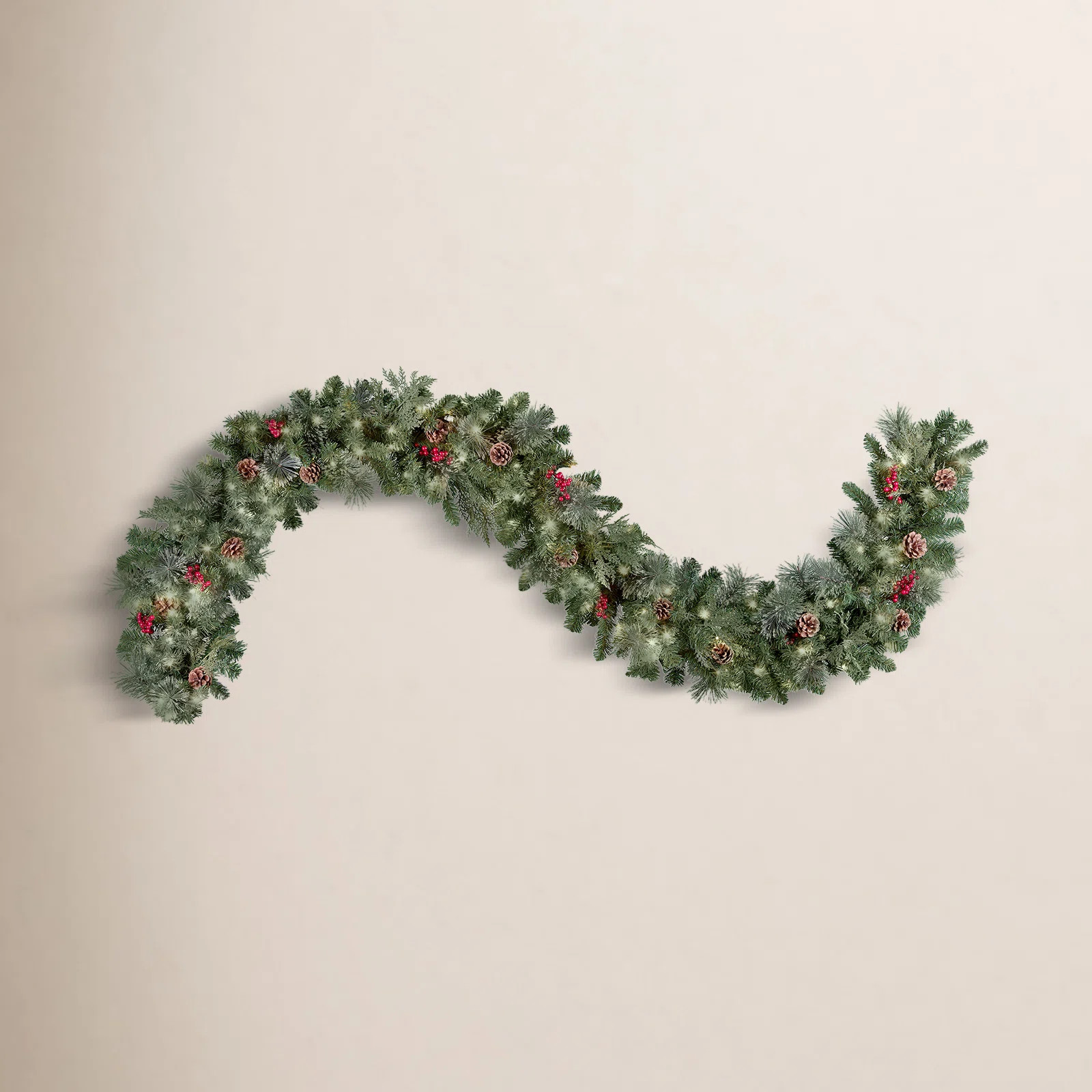 108'' in. Lighted Faux Garland | Wayfair North America