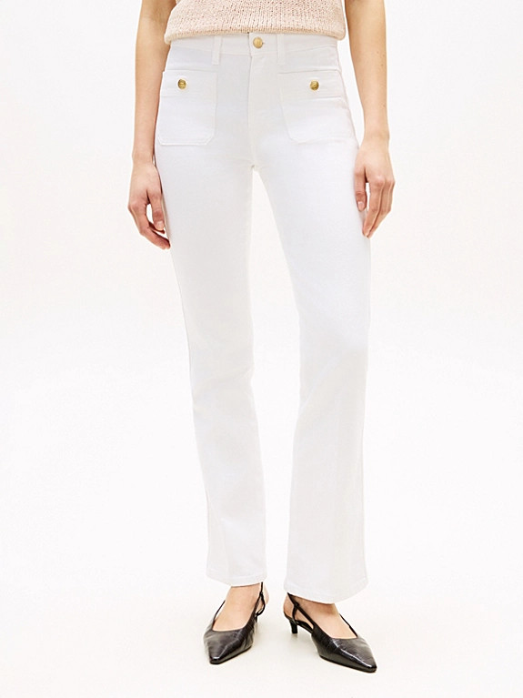Mid Rise Bootcut White Jeans | Tommy Hilfiger UK