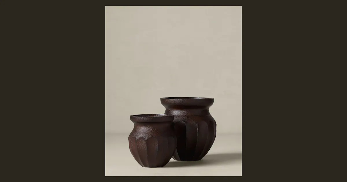 Dimitra Cast Iron Urn | Joon Loloi | Joon Loloi