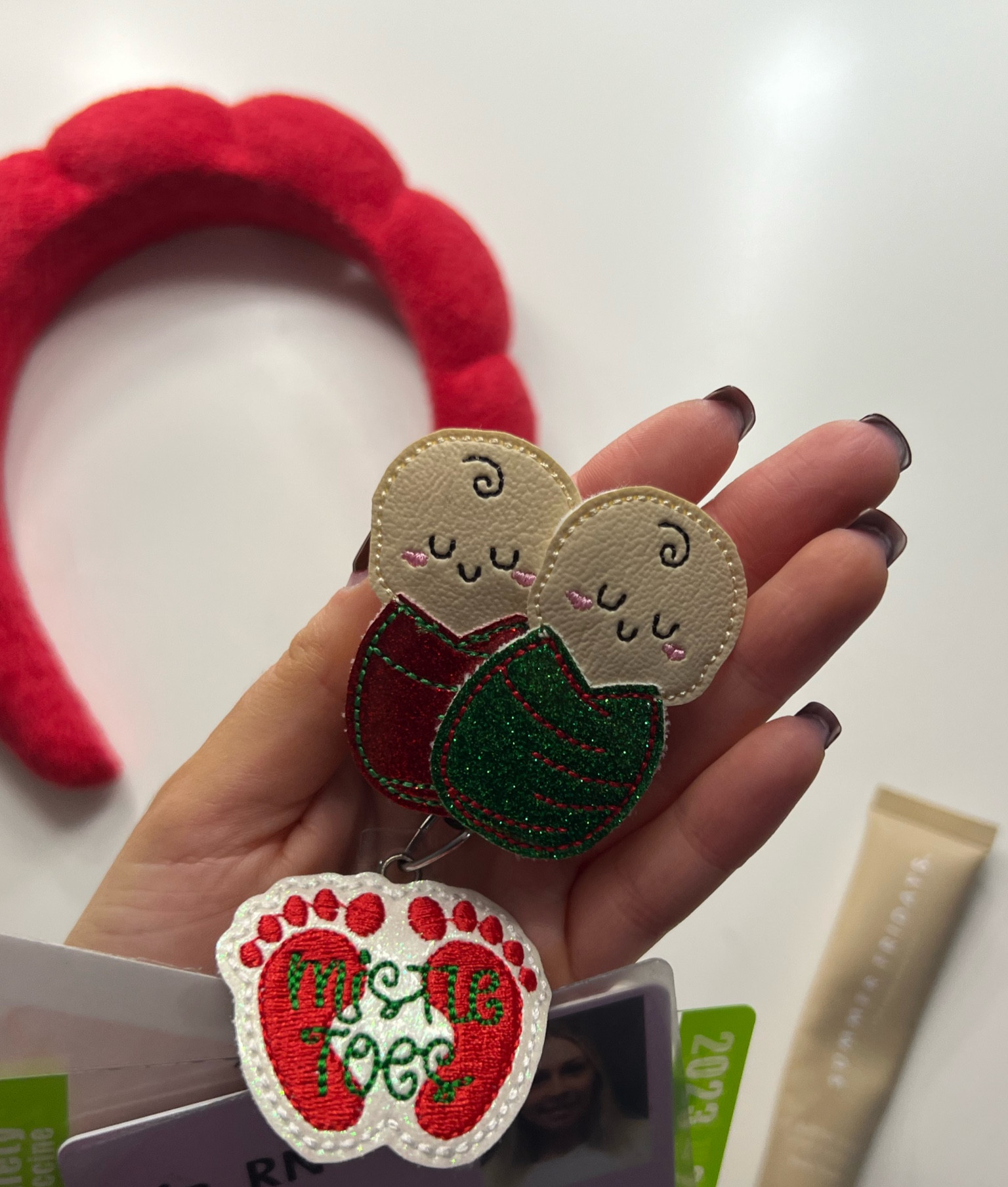 Mother baby nurse Christmas badge reel ❤️🎅🏻

#LTKWorkwear #LTKSeasonal #LTKHoliday