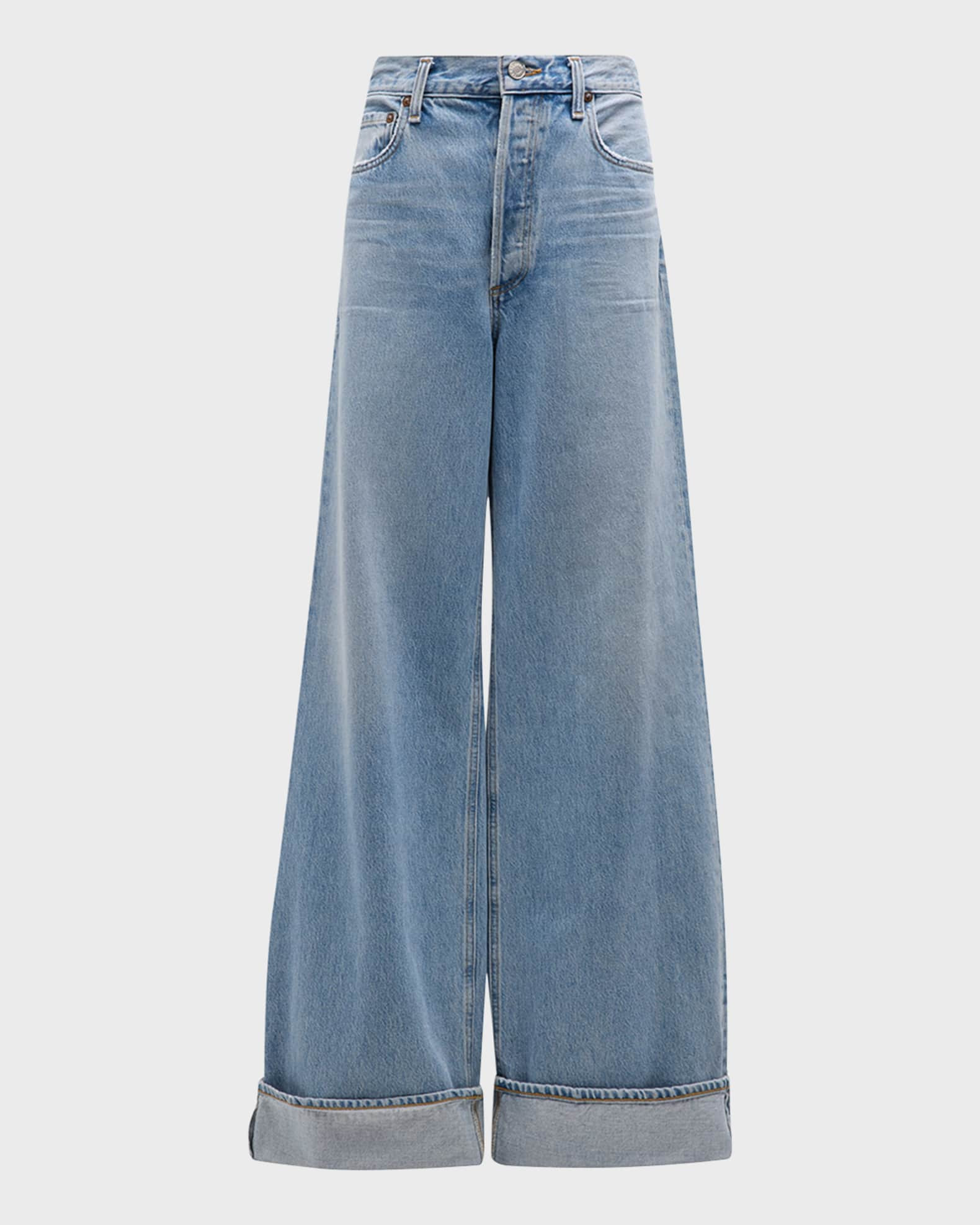 Dame High Rise Wide-Leg Jeans | Neiman Marcus