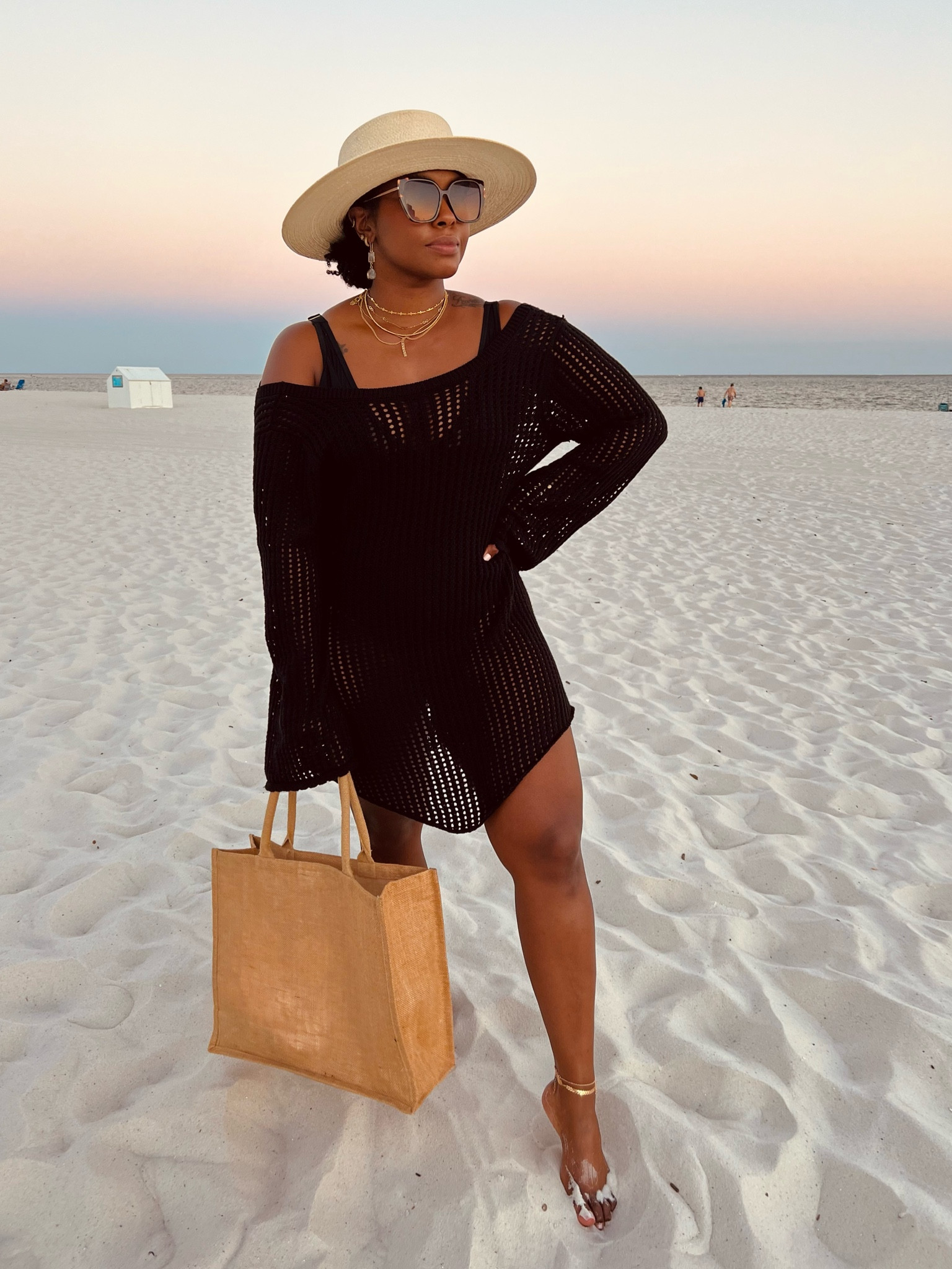 beach vibes 
Fedora is sold out via shoplivinfearless.com 


#LTKTravel #LTKFindsUnder100 #LTKMidsize