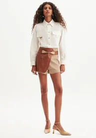 Short Saia Marrom Lança Perfume Transpassado | ZZ Mall (BR)