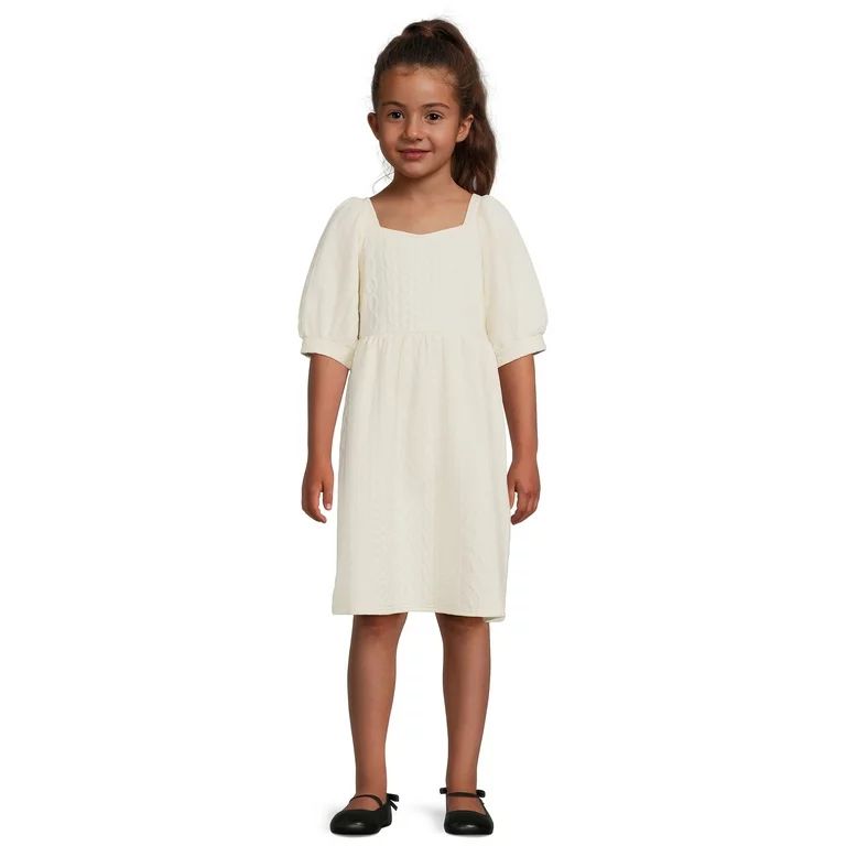 Wonder Nation Girls Babydoll Dress, Sizes 4-18 & Plus | Walmart (US)