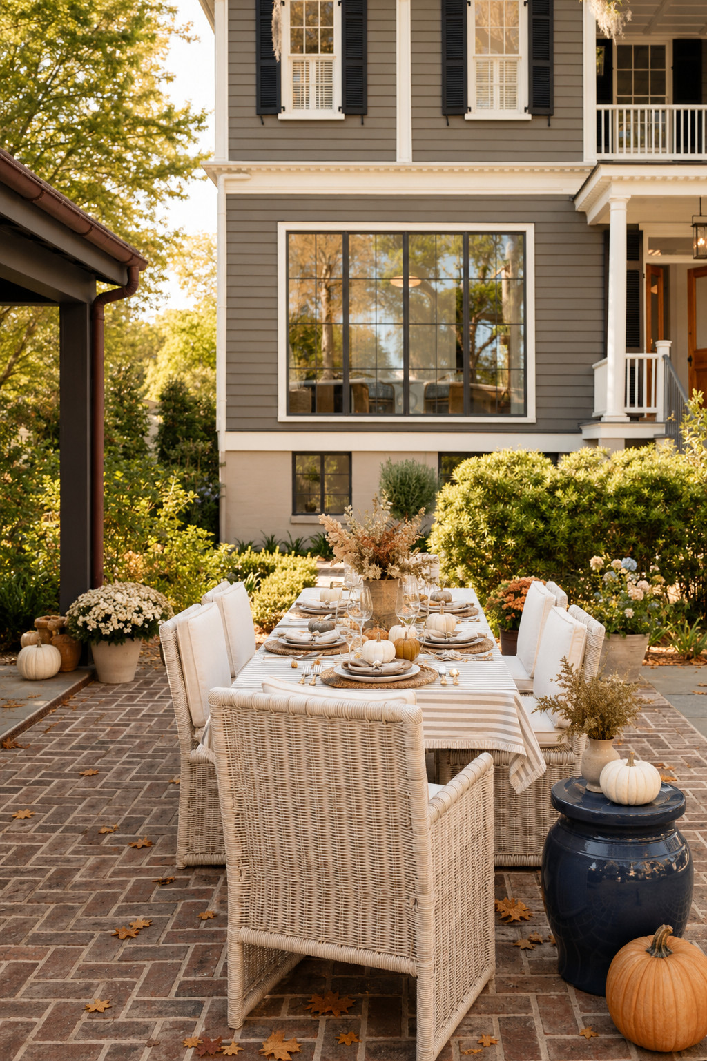 This Serena & Lily outdoor dining setup is such a pretty way to transition the patio into fall. I love the light woven dining chairs, soft neutral table styling, and subtle seasonal touches that make the whole space feel cozy without looking overdone. Add a few pumpkins, dried florals, and warm textures and it instantly feels ready for fall dinners, weekend brunch, and outdoor hosting. 🍂🤍

#SerenaAndLily #OutdoorDining #FallPatio #FallOutdoorDecor #PatioInspo #OutdoorDiningIdeas #FallHosting #PatioDecor #OutdoorLiving #FallHomeDecor #NeutralHome #CoastalHome #LuxuryPatio #FallTablescape #BackyardInspo #OutdoorFurniture #AutumnDecor #FallEntertaining #HomeInspo #Glamorweb 

 #LTKSeasonal #LTKHome #LTKSaleAlert
