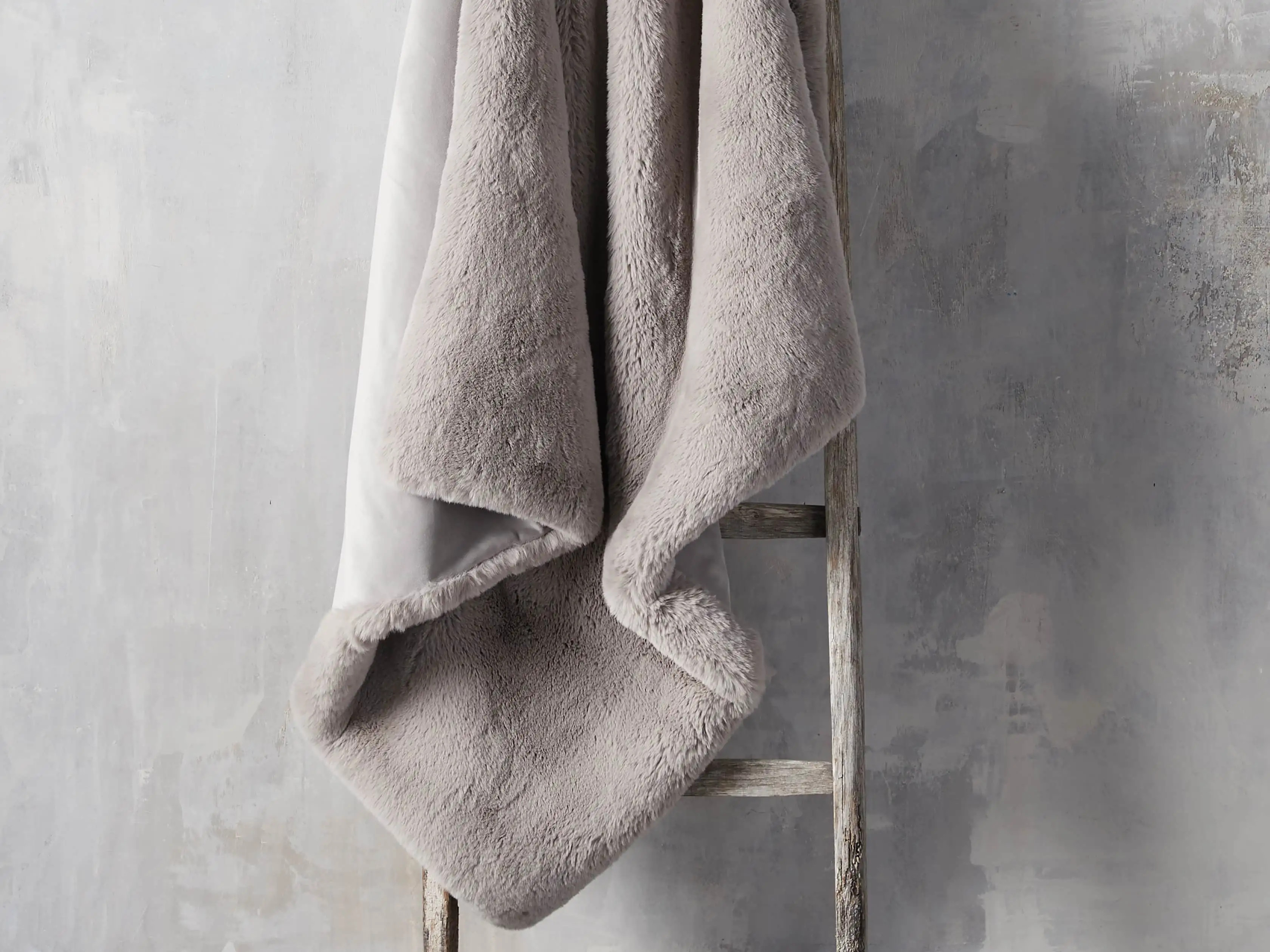 Faux Fur Rabbit Throw | Arhaus