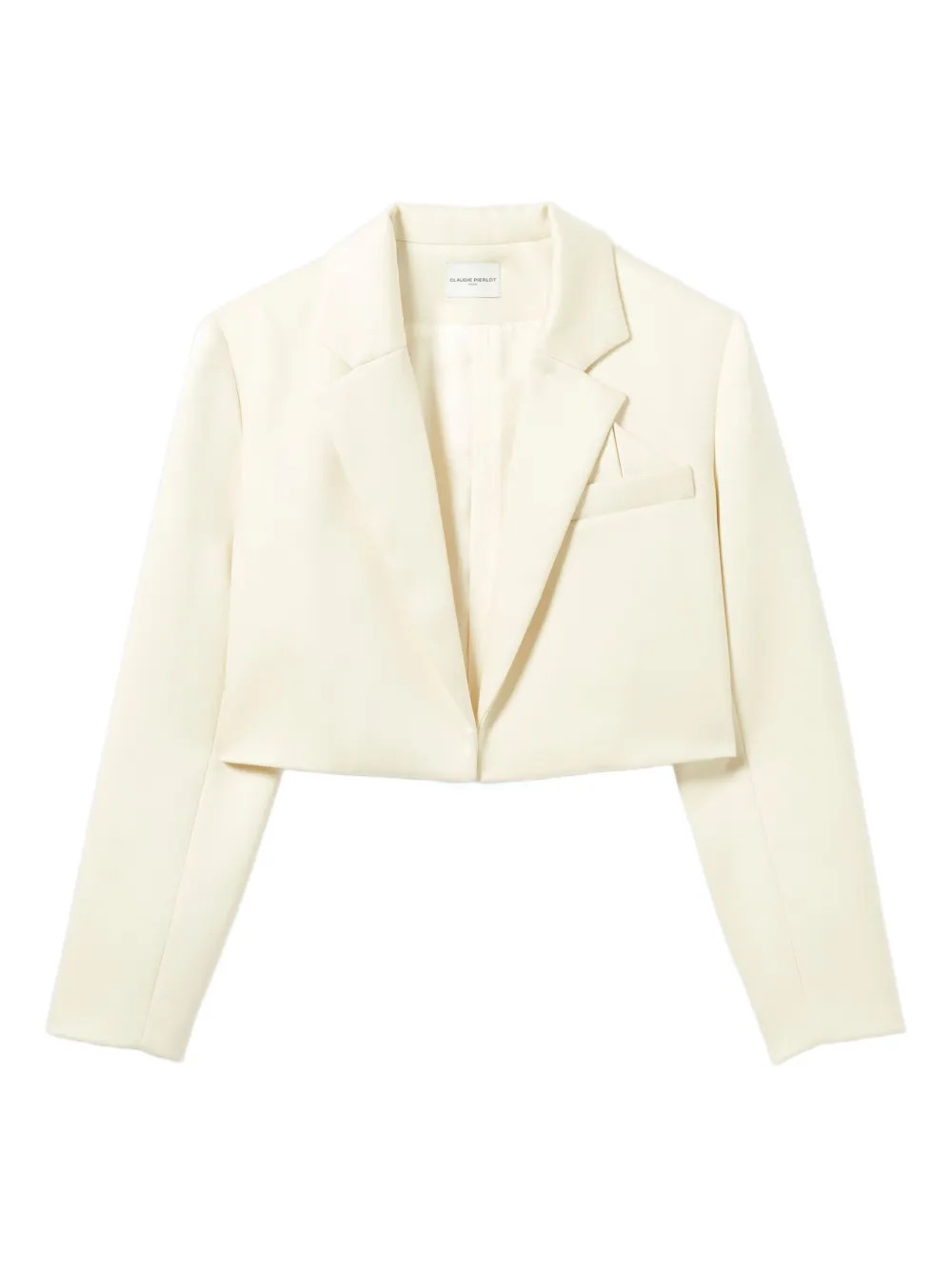 Claudie Pierlot Cropped Pocket Blazer | Neutrals | FARFETCH BR | Farfetch (BR)