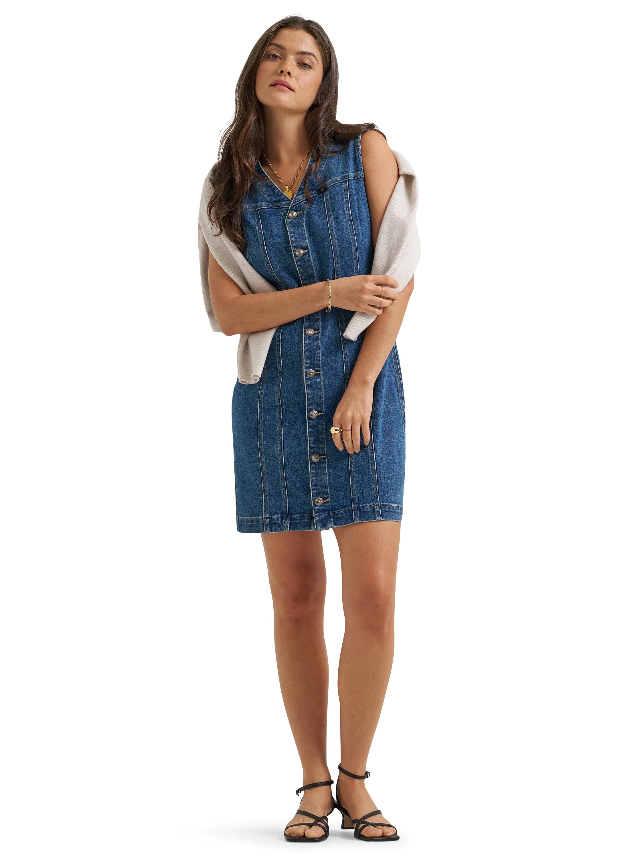 Lee® Women's Heritage Sleeveless Rider Denim Dress, Sizes XS-3XL | Walmart (US)