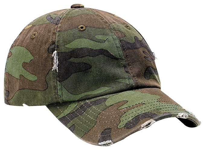 District Threads - Distressed Cap. DT600 - Camo | Amazon (US)