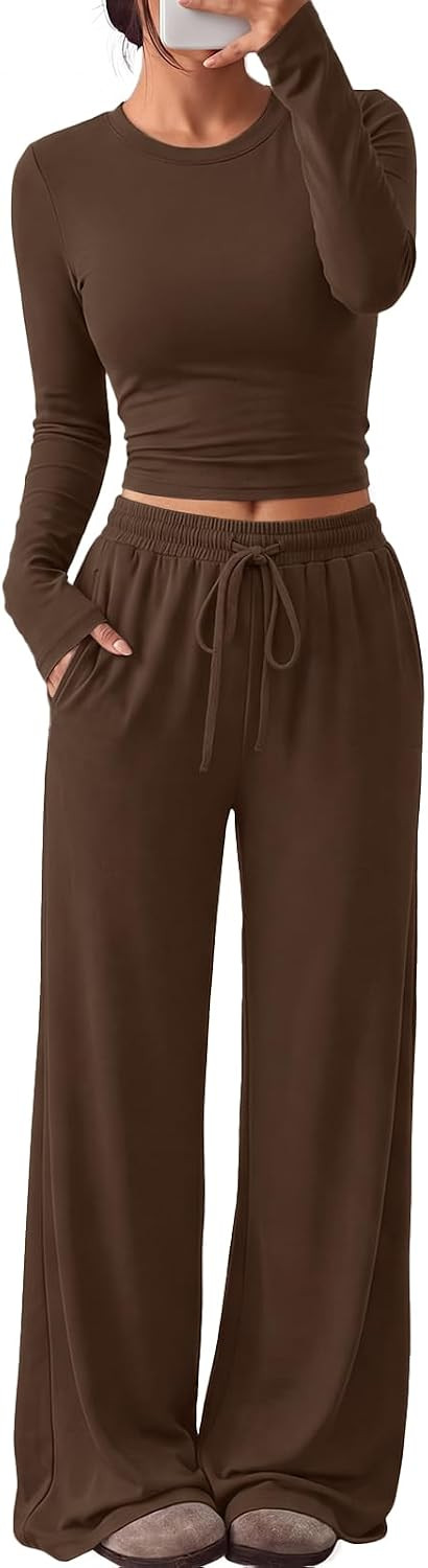 Trendy Queen Women's 2 Piece 2026 Fall Fashion Lounge Set with Pockets | Amazon (US)