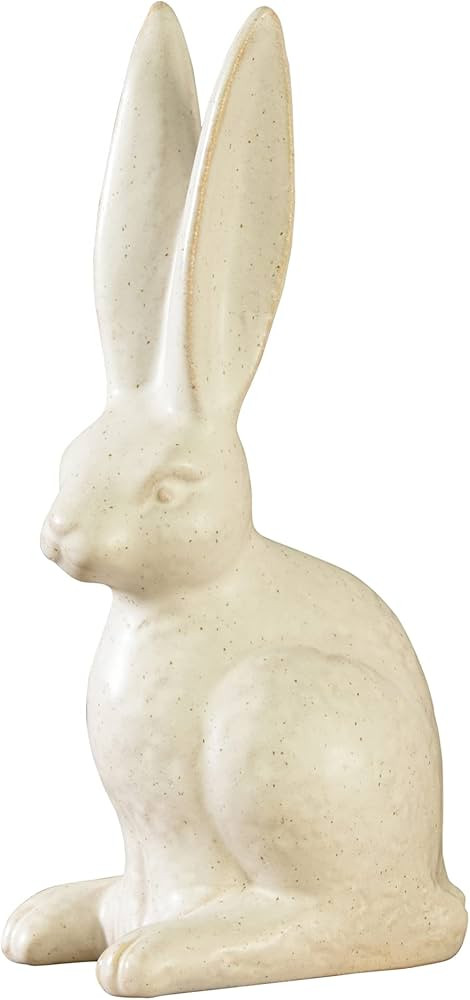 HomArt Large Sitting Hare, 11-inch Height, Matte White, Ceramic | Amazon (US)