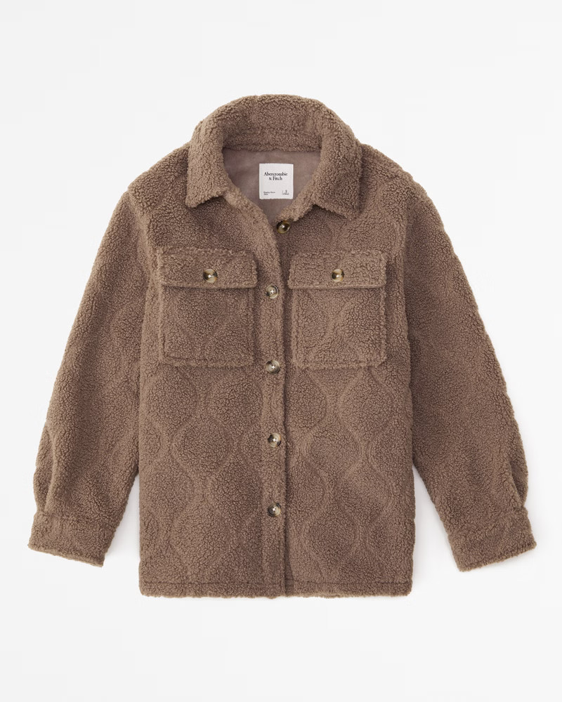 Sherpa Shirt Jacket | Abercrombie & Fitch (US)